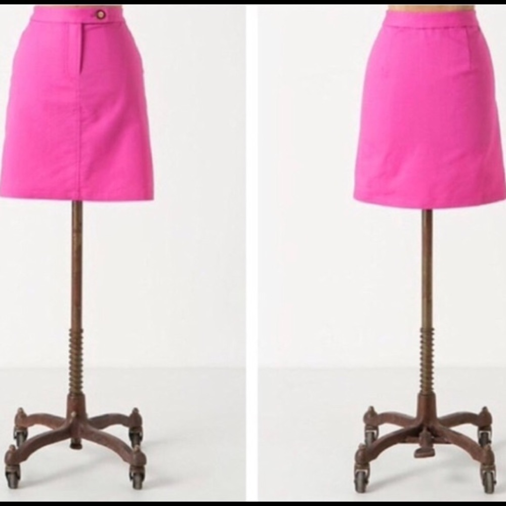 Anthropology Vanessa Virginia pink mini skirt